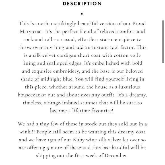 SOLD💫 Chasing Unicorns Proud Mary Silk Embroidered Housecoat OS - Picture 15 of 17